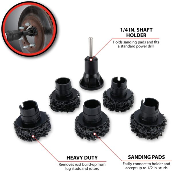 Performance Tool W80105 Wheel Hub Resurfacing Kit - Image 2