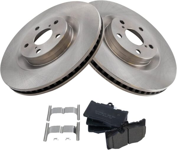 TRQ Front Ceramic Brake Pad & Rotor Kit - Image 3