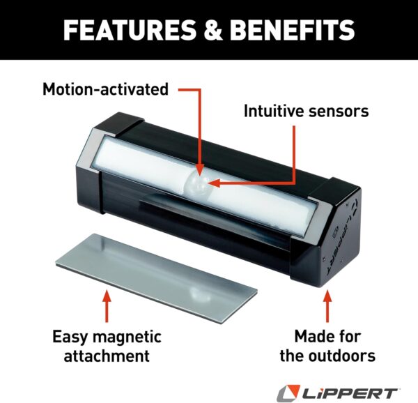 Lippert Wireless Motion-Activated LED RV Step Light - Image 3