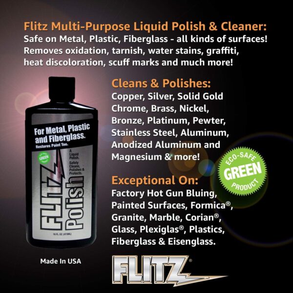 Flitz LQ 04587-6A Metal, Plastic and Fiberglass Liquid Polish - Image 2