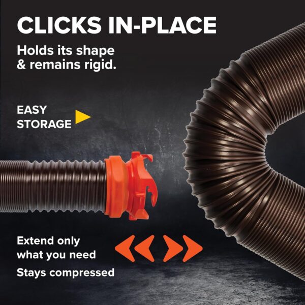 Camco RhinoFLEX 20-Ft Camper/RV Sewer Hose Kit - Image 2