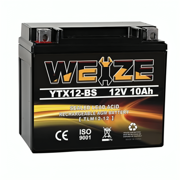 Weize YTX12-BS Motorcycle Battery High Performance