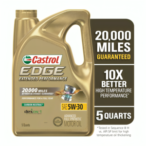 Castrol 1597B1 EDGE Extended Performance 5W-30 Advanced Full Synthetic Motor Oil