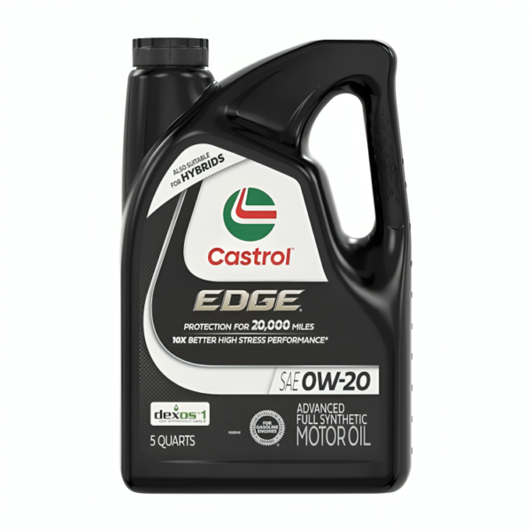 Castrol Edge 0W-20 Advanced Full Synthetic Motor Oil, 5 Quarts