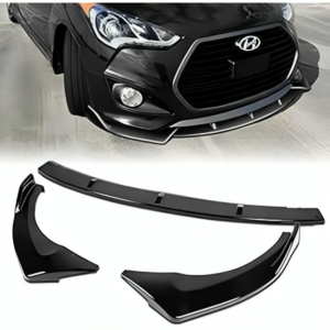 3PCS Front Bumper Lip Kit fit for compatible with 2013-2017 Hyundai Veloster Turbo