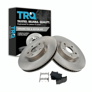 TRQ Front Ceramic Brake Pad & Rotor Kit