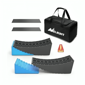 Nilight RV Leveler - 2 Pack Camper Leveling Blocks Ramp Support Dual Axles