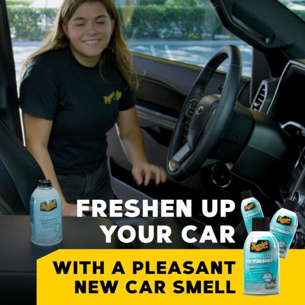 Meguiar’s Whole Car Air Refresher, Odor Eliminator Spray Eliminates Strong Vehicle Odors - Image 2